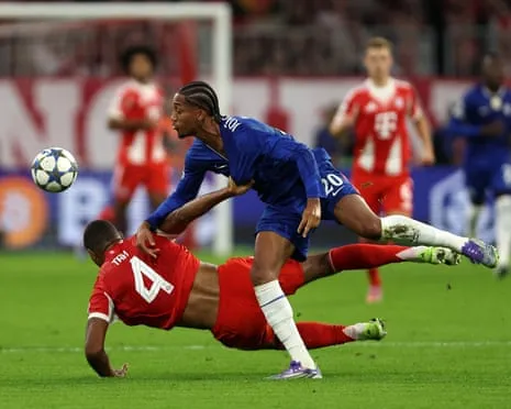 The Blues' boss explodes as the German giants defender Jonathan Tah escapes sending-off in Champions League loss